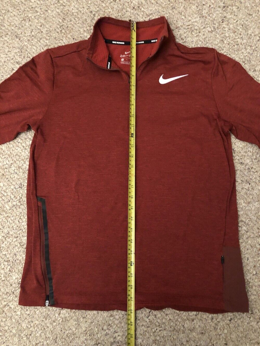 Nike Dri Fit Running Element 1/2 Zip Long Sleeve Sweatshirt Size Medium - Picture 7 of 8